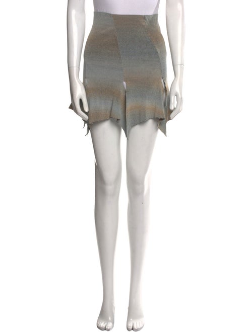 Rui Colorblock Pattern Mini Skirt