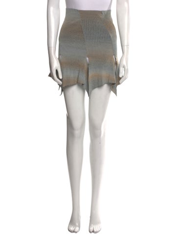 Rui Skirts Colorblock Pattern Mini Skirt XS