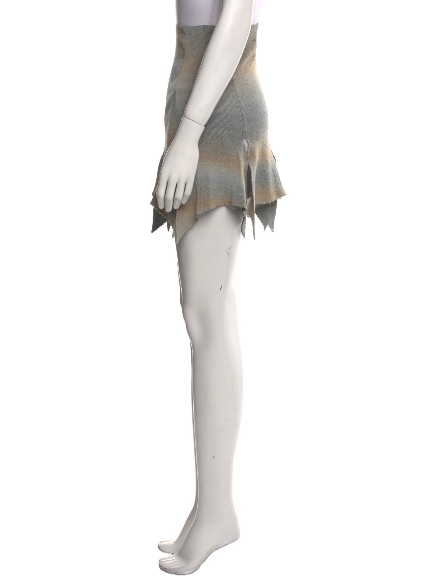 Rui Colorblock Pattern Mini Skirt