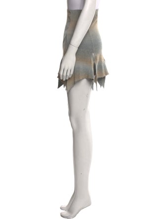 Rui Colorblock Pattern Mini Skirt