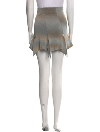 Rui Colorblock Pattern Mini Skirt