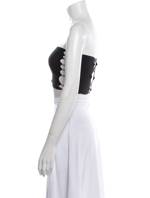 Rui Nylon Strapless Crop Top