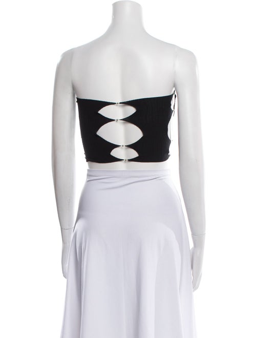 Rui Nylon Strapless Crop Top