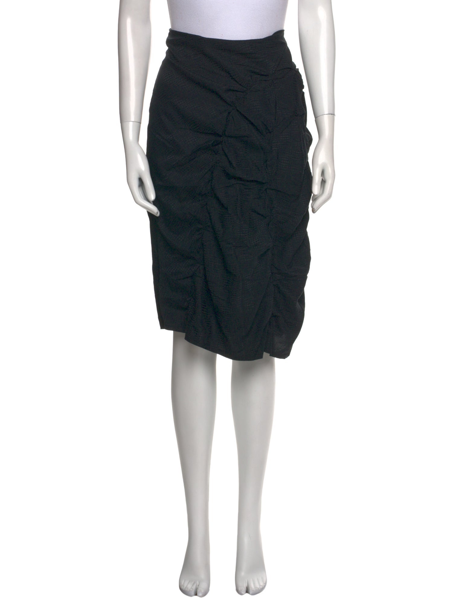 Rui Silk Knee-Length Skirt