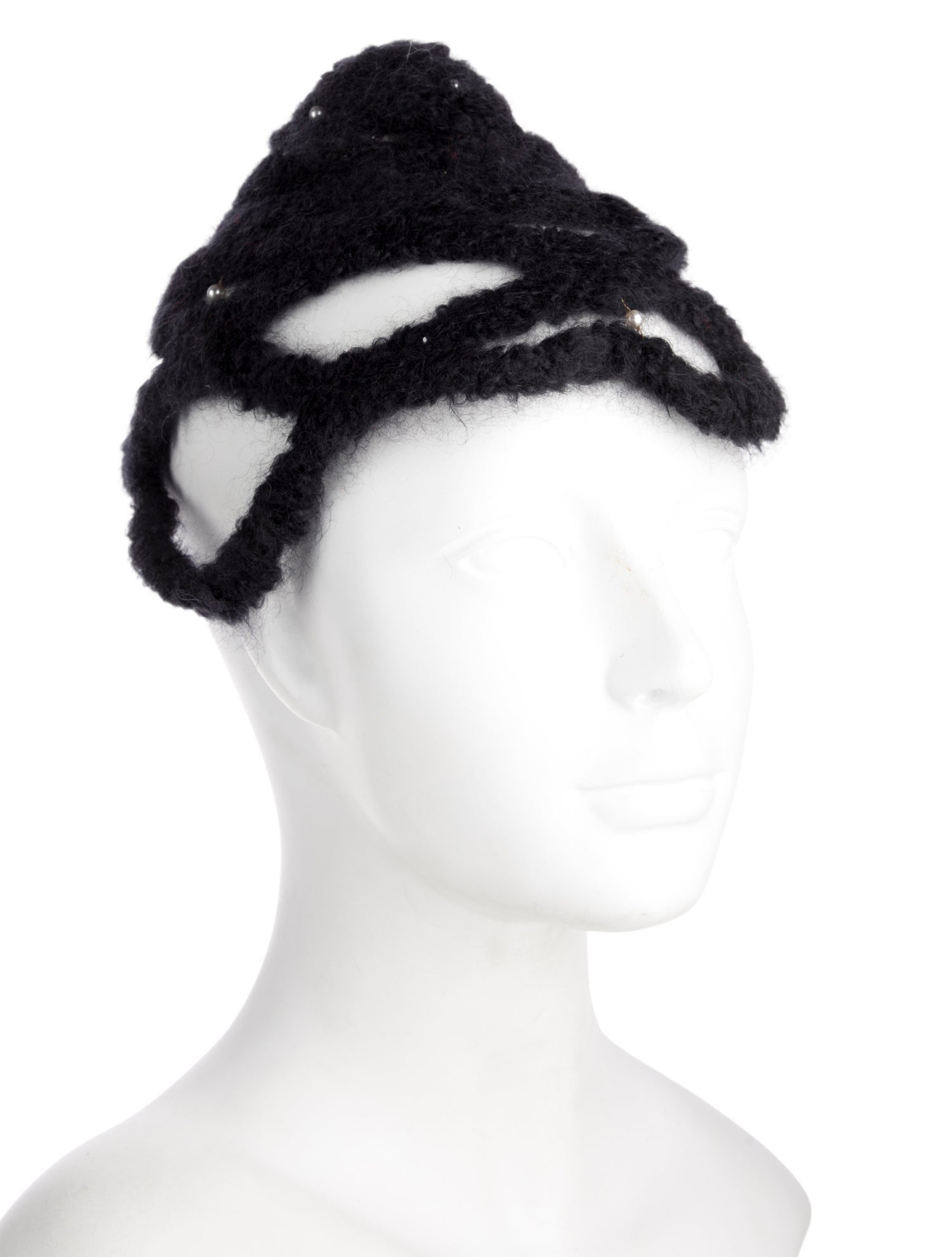 Rui Black Knit Hair Accessory