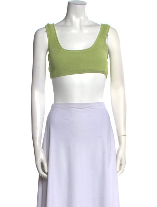 RUS Square Neckline Sleeveless Crop Top