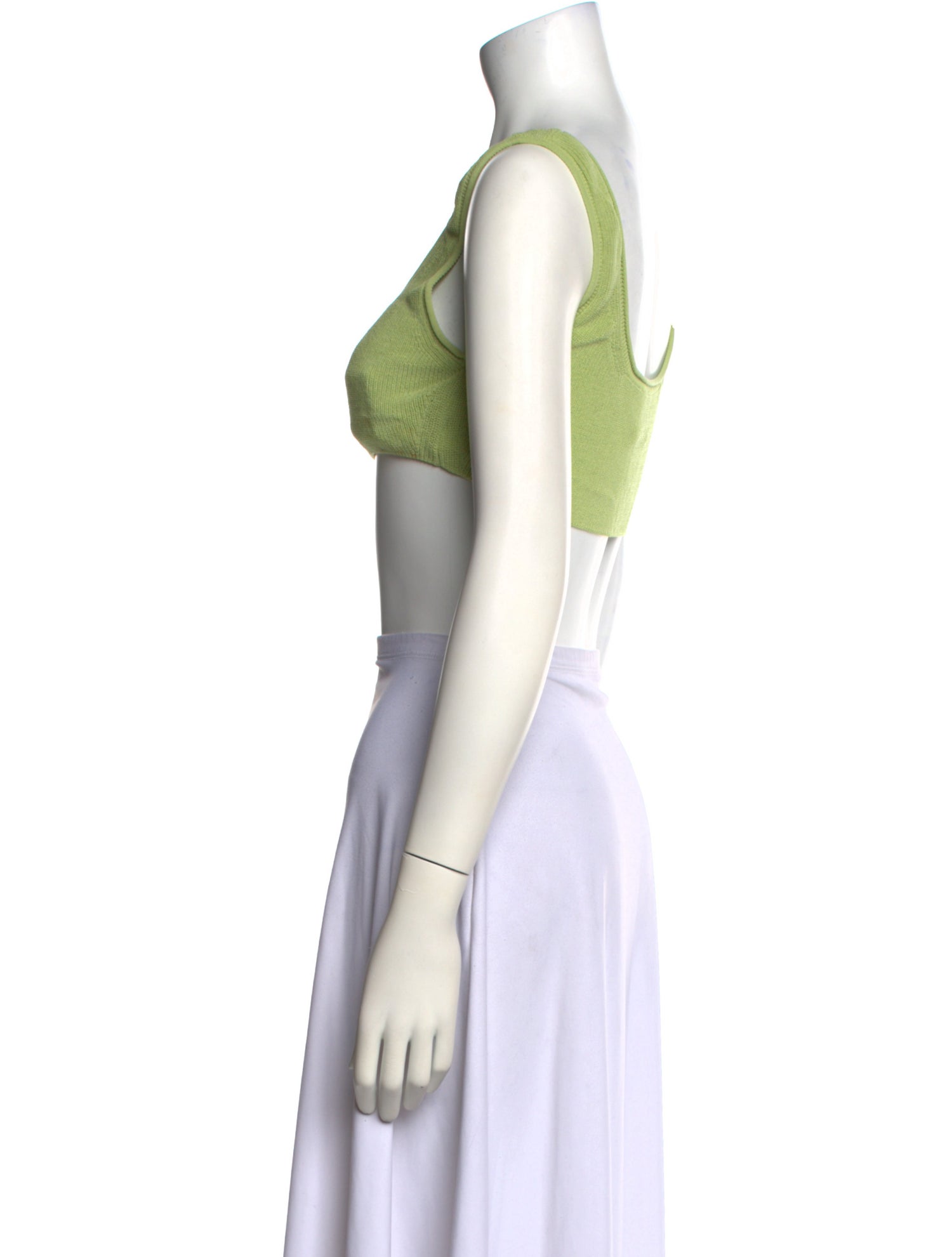 RUS Square Neckline Sleeveless Crop Top