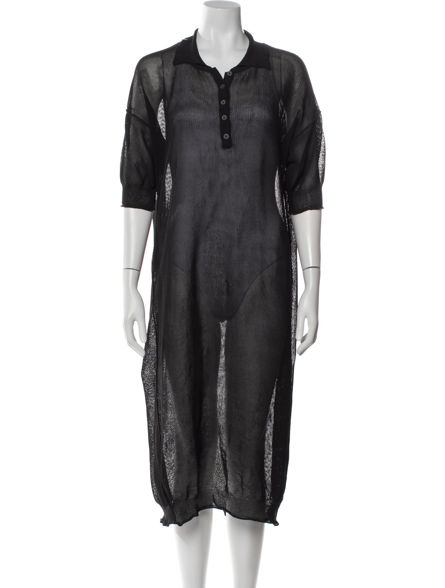 RUS Hinoki Mesh Midi Length Dress