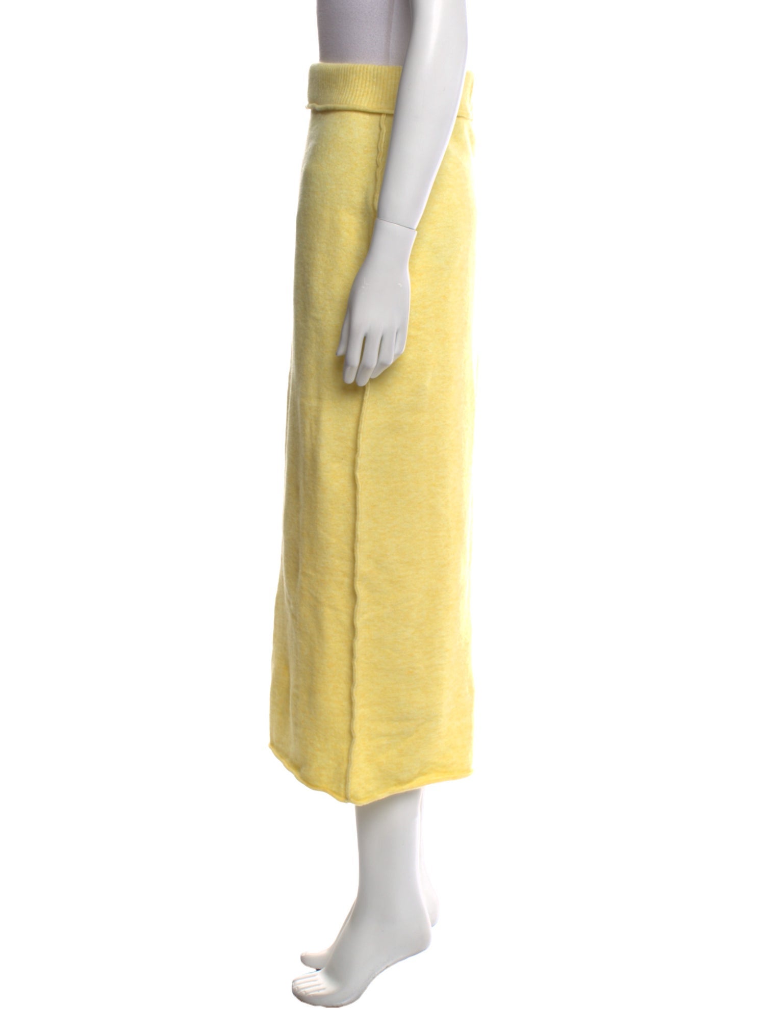 RUS Merino Wool Midi Length Skirt