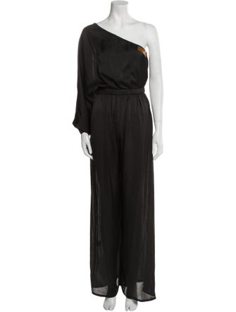 Rivet Utility One-Shoulder Jumpsuit