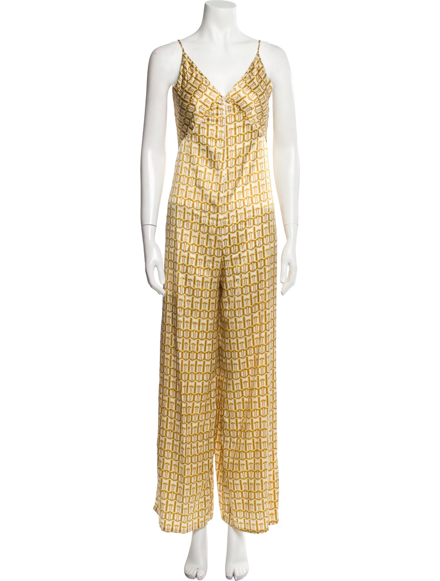 Rivet Utility Silk Printed Jumpsuit