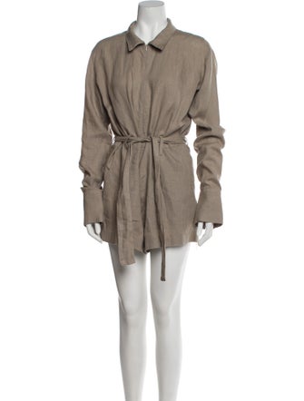 Rivet Utility Linen Romper