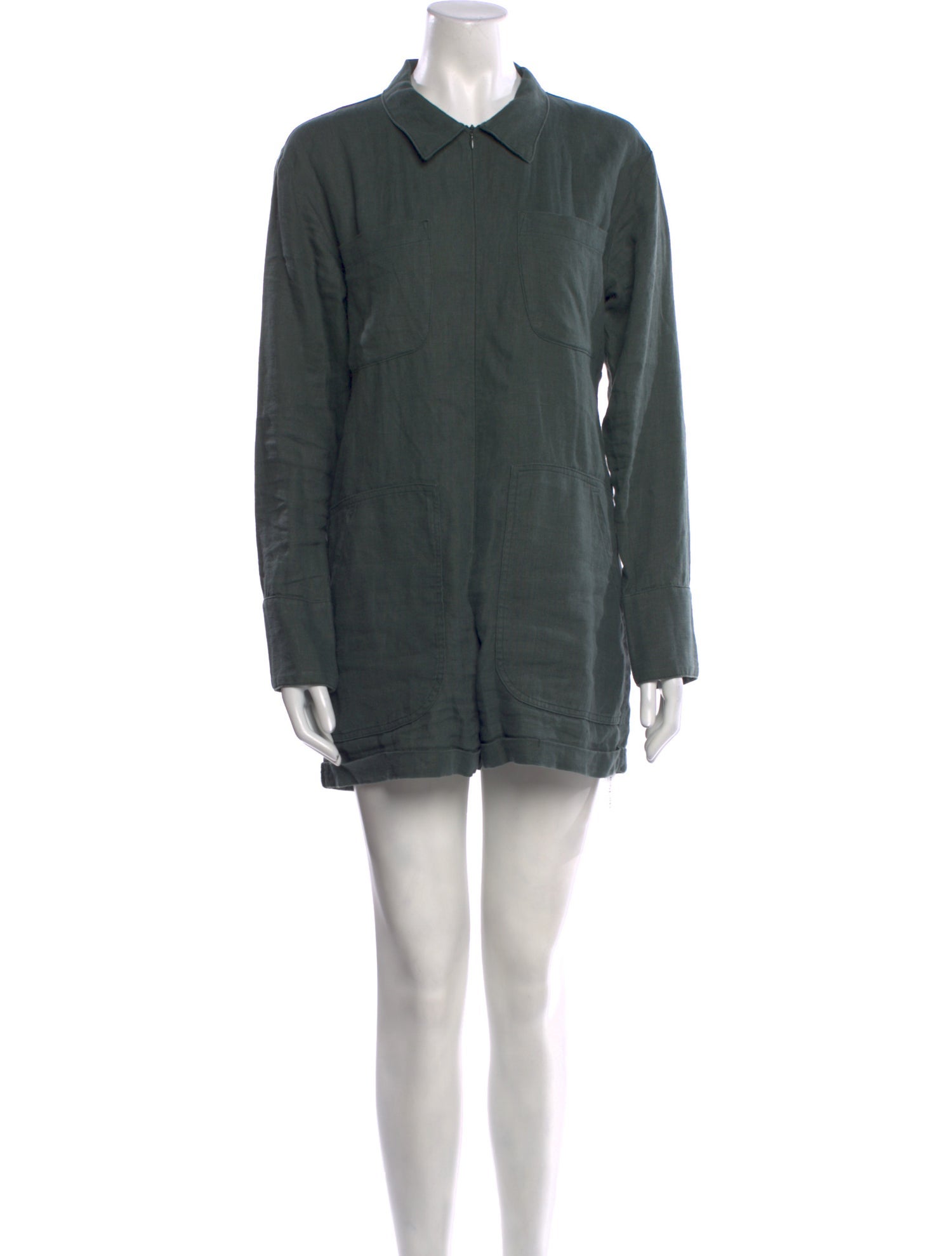 Rivet Utility Linen Romper