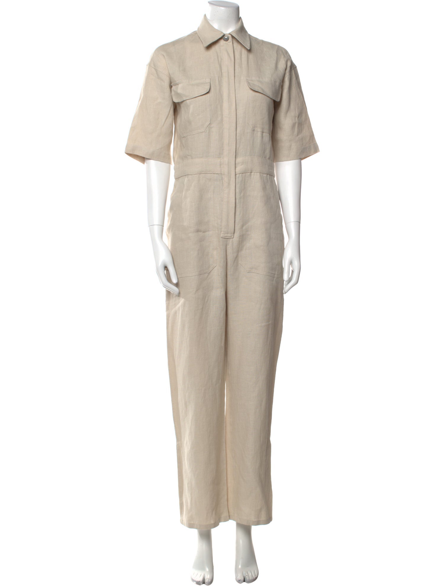 Rivet Utility Linen Jumpsuit