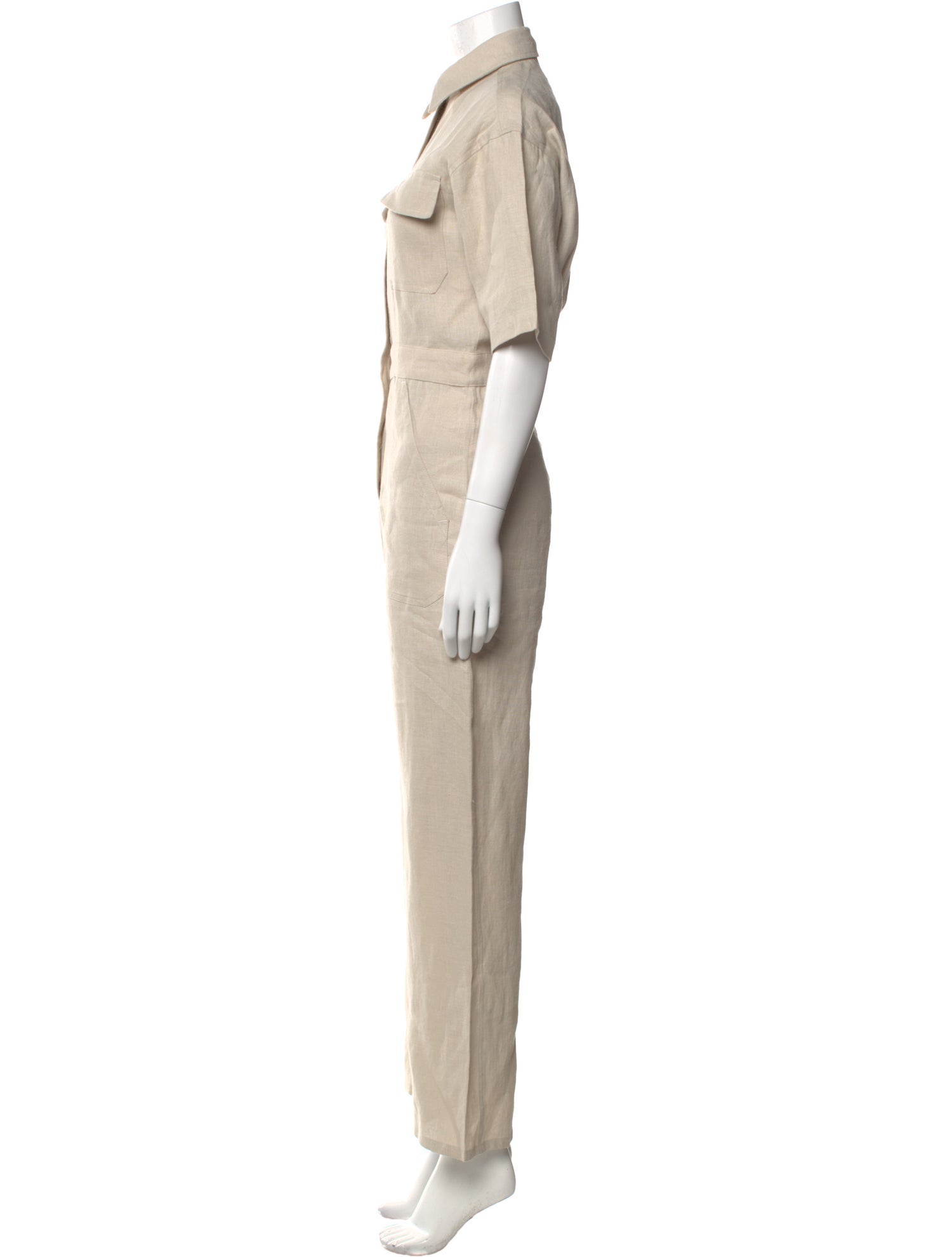 Rivet Utility Linen Jumpsuit