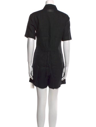 Rivet Utility Linen Crew Neck Romper