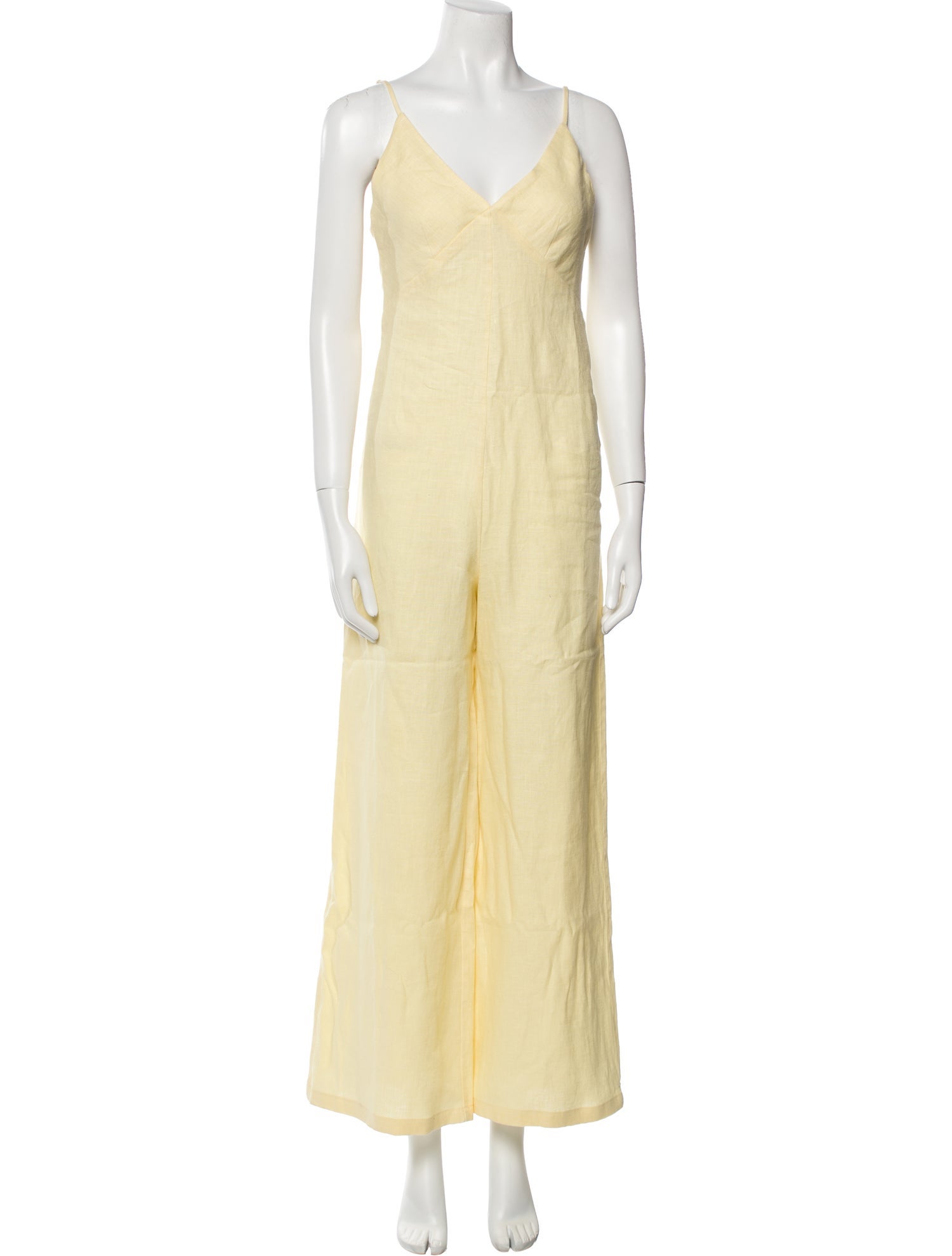 Rivet Utility Linen V-Neck Jumpsuit