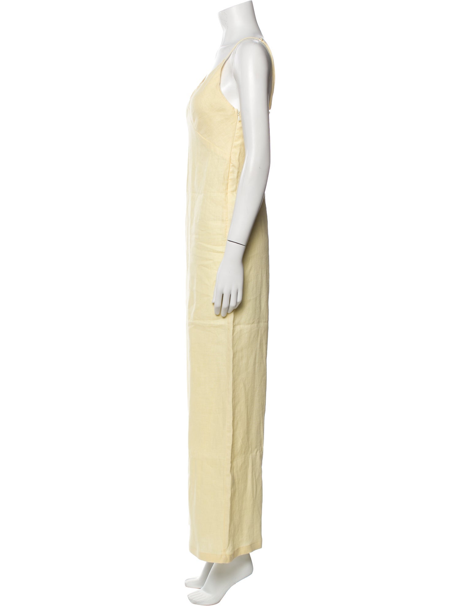 Rivet Utility Linen V-Neck Jumpsuit