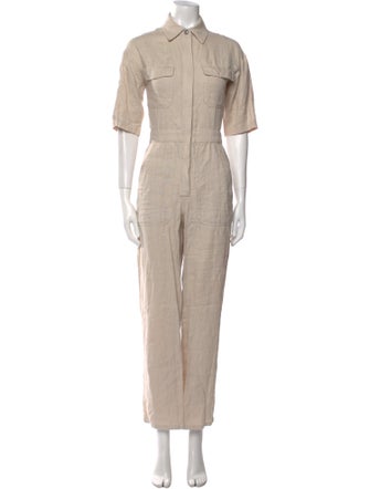 Rivet Utility Linen Jumpsuit