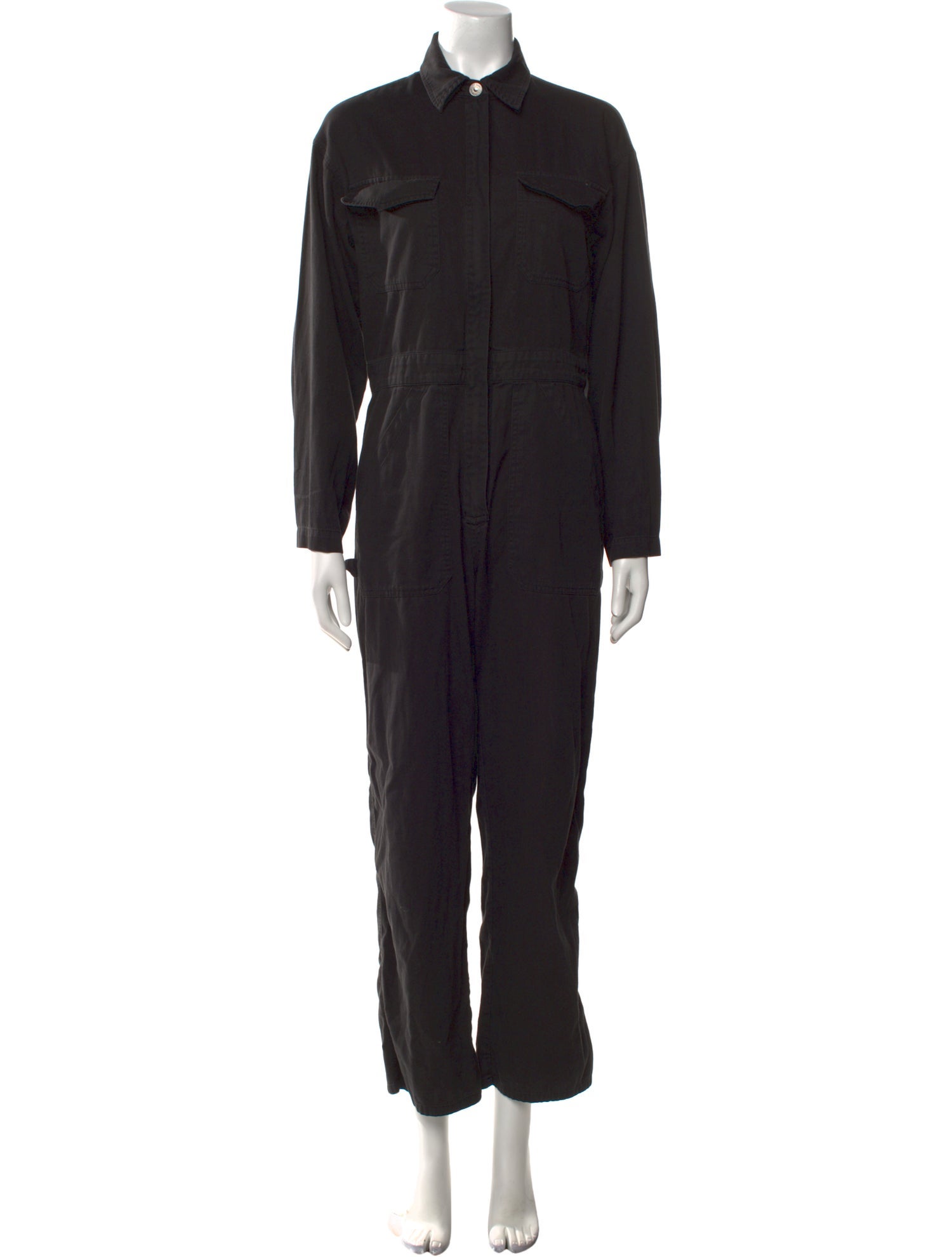 Rivet Utility Mock Neck Jumpsuit