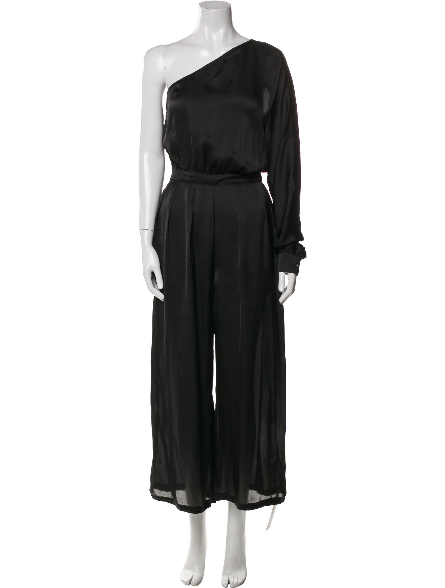 Rivet Utility One-Shoulder Jumpsuit