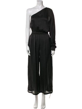 Rivet Utility One-Shoulder Jumpsuit