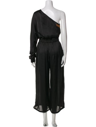 Rivet Utility One-Shoulder Jumpsuit