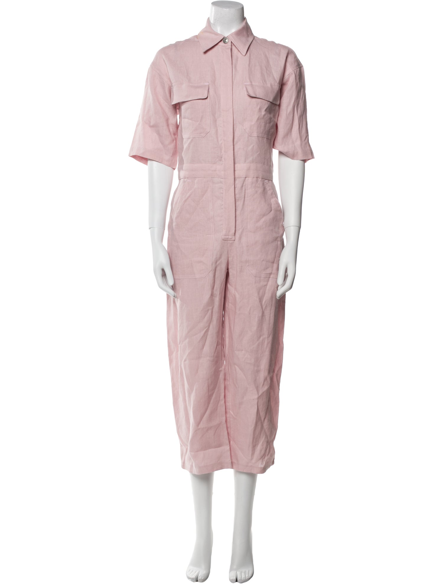 Rivet Utility Linen Jumpsuit