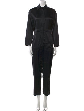 Rivet Utility Silk Jumpsuit