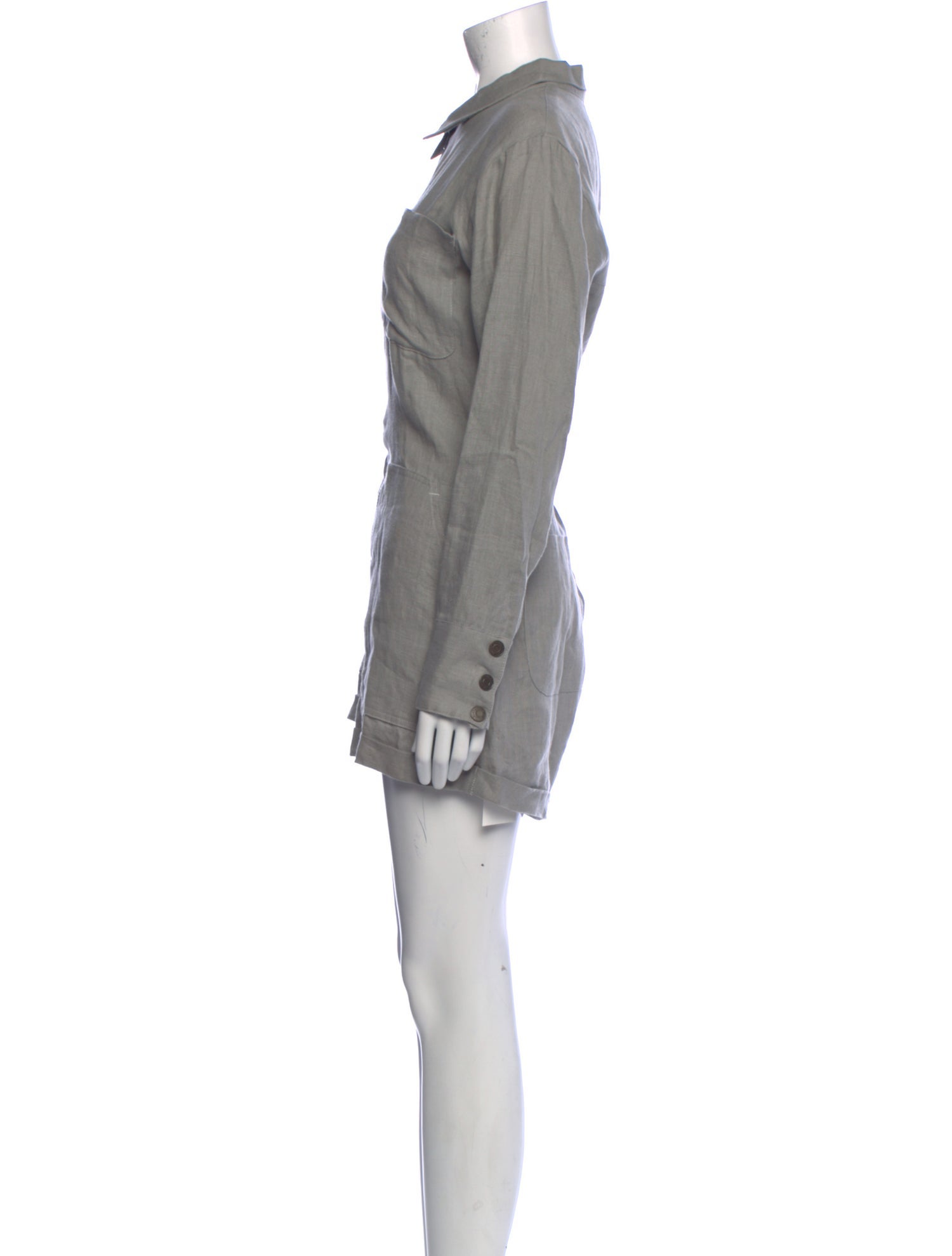 Rivet Utility Linen Romper