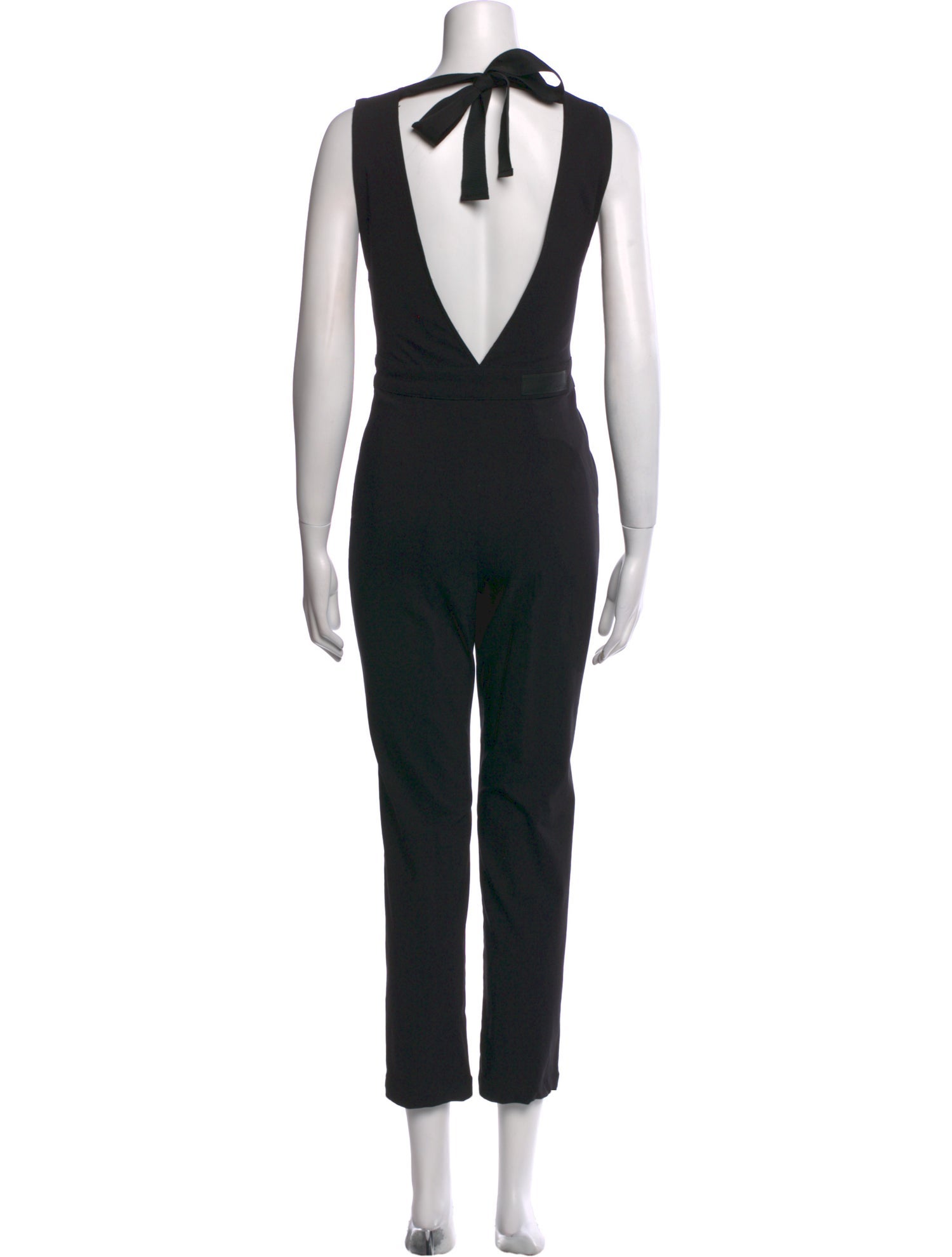 Rivet Utility Plunge Neckline Jumpsuit