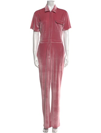 Rivet Utility Velvet Jumpsuit