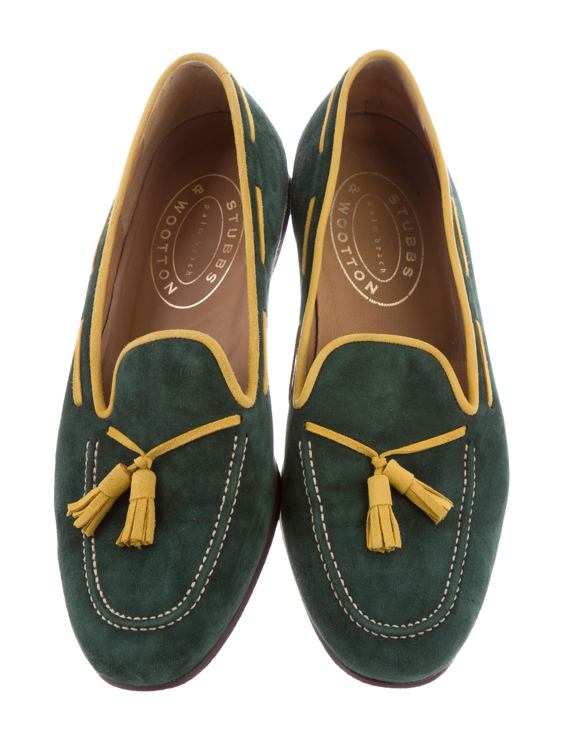 Stubbs & Wootton Kiltie Suede Loafers Shoes WWS20883 The RealReal