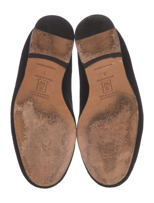 Stubbs & Wootton Velvet Embroidered Accent Loafers