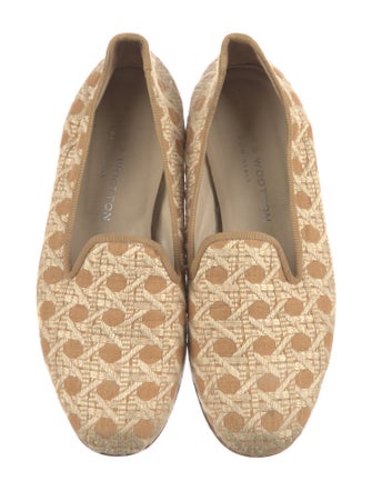Stubbs & Wootton Canvas Printed Loafers