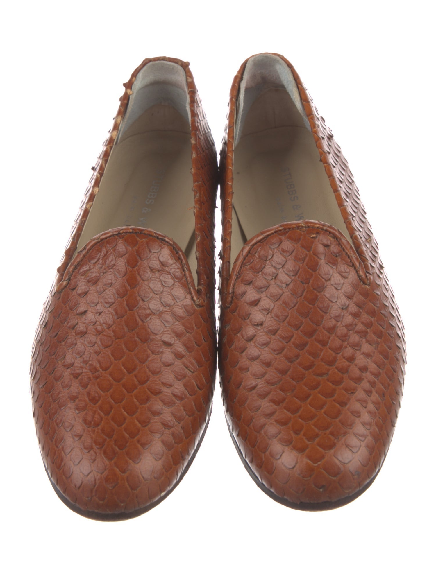 Stubbs & Wootton Crocodile Animal Print Loafers
