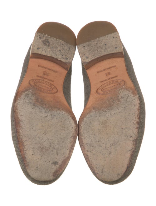 Stubbs & Wootton Canvas Embroidered Accent Loafers