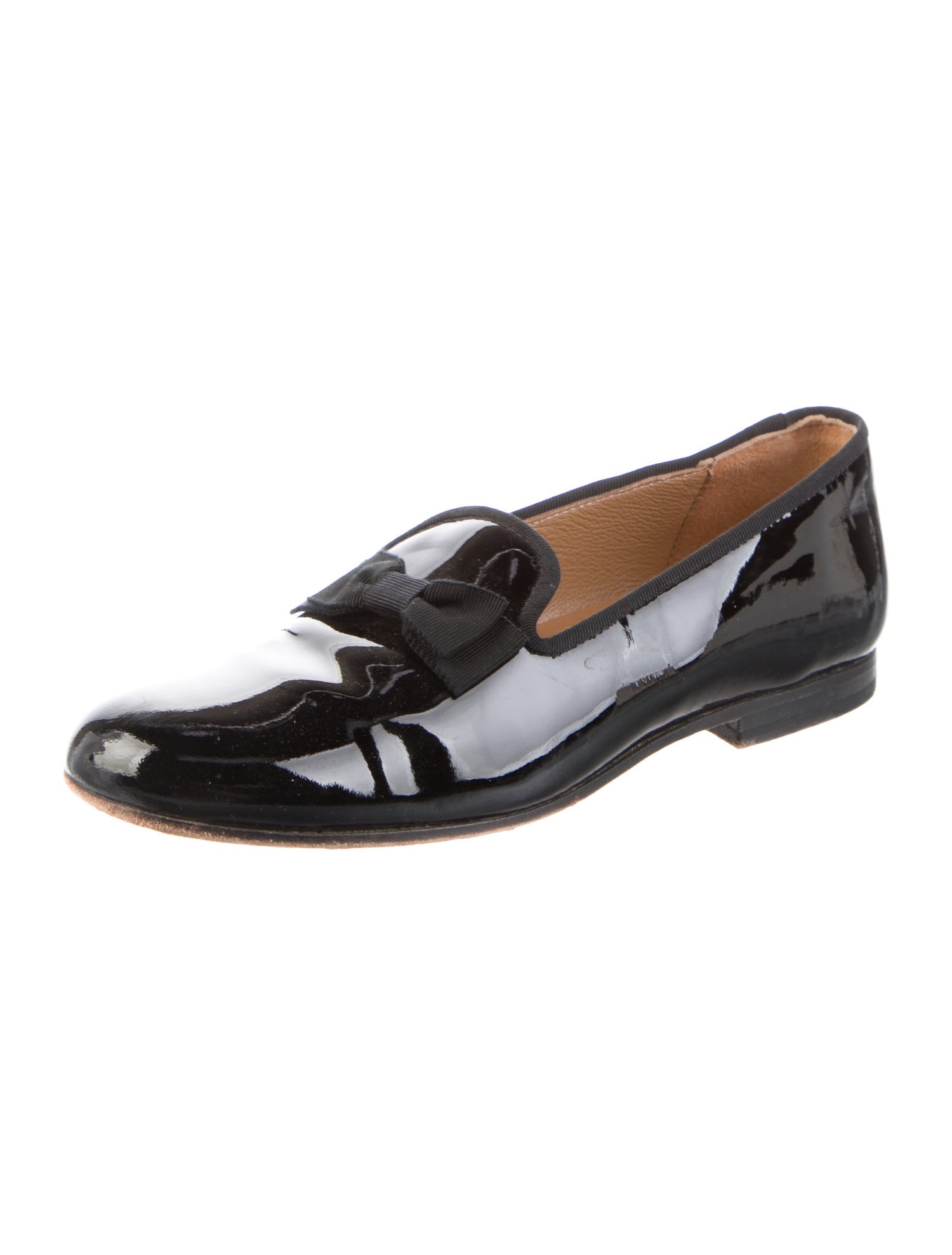 Stubbs & Wootton Patent Leather Tassel Accents Loafers