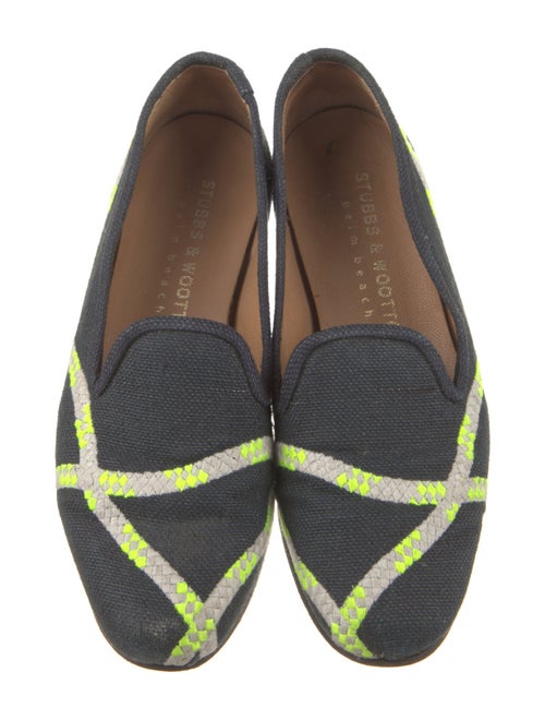 Stubbs & Wootton Canvas Printed Loafers