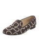 Stubbs & Wootton Printed Leather Trim Embellishment Loafers