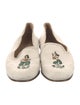Stubbs & Wootton Canvas Embroidered Accent Loafers