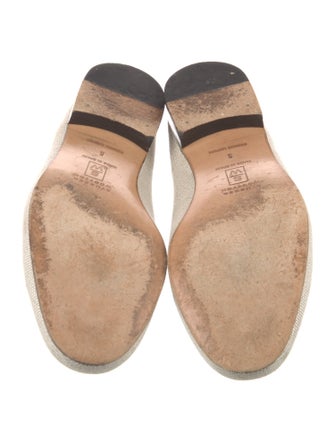 Stubbs & Wootton Canvas Embroidered Accent Loafers