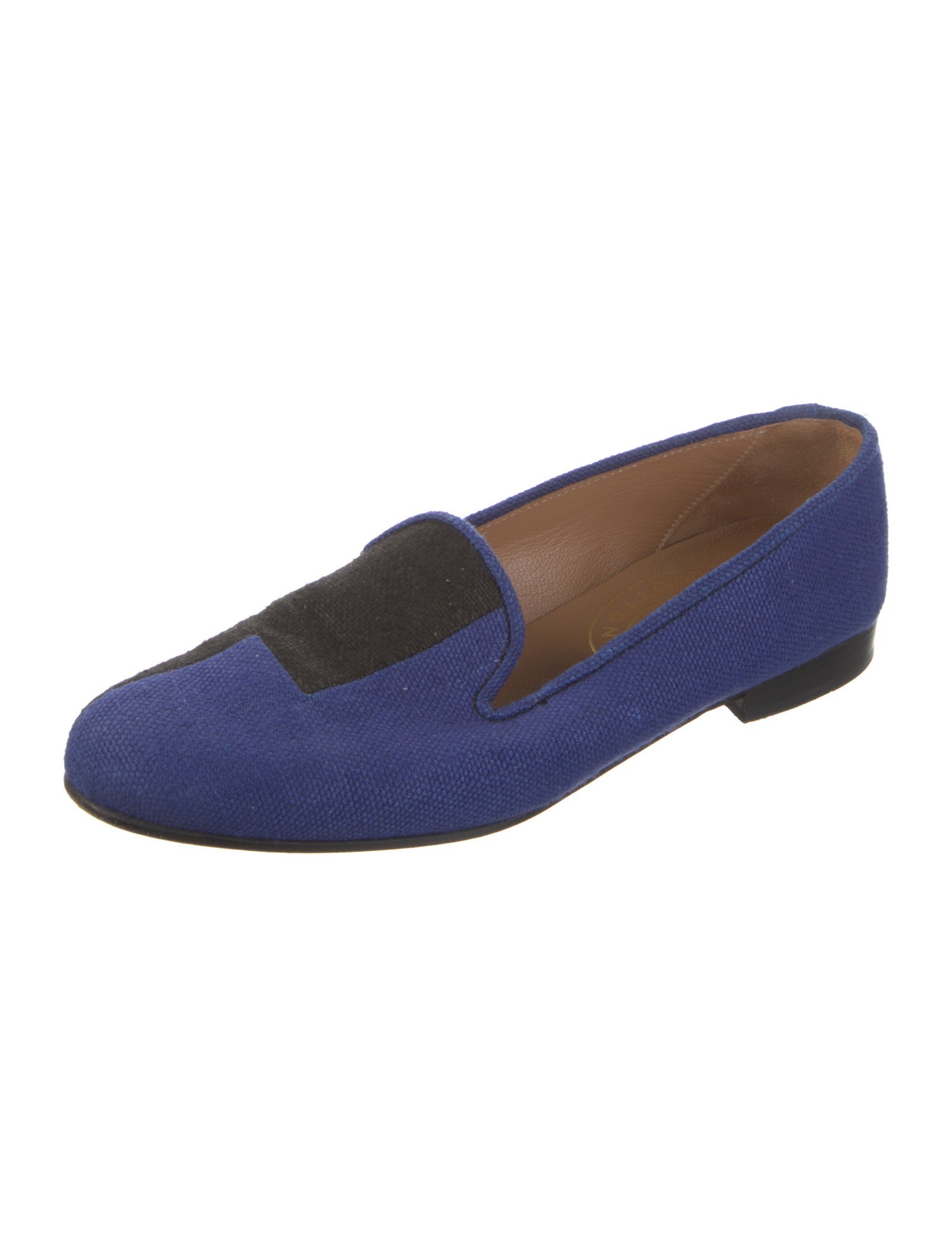 Stubbs & Wootton Canvas Embroidered Accent Loafers