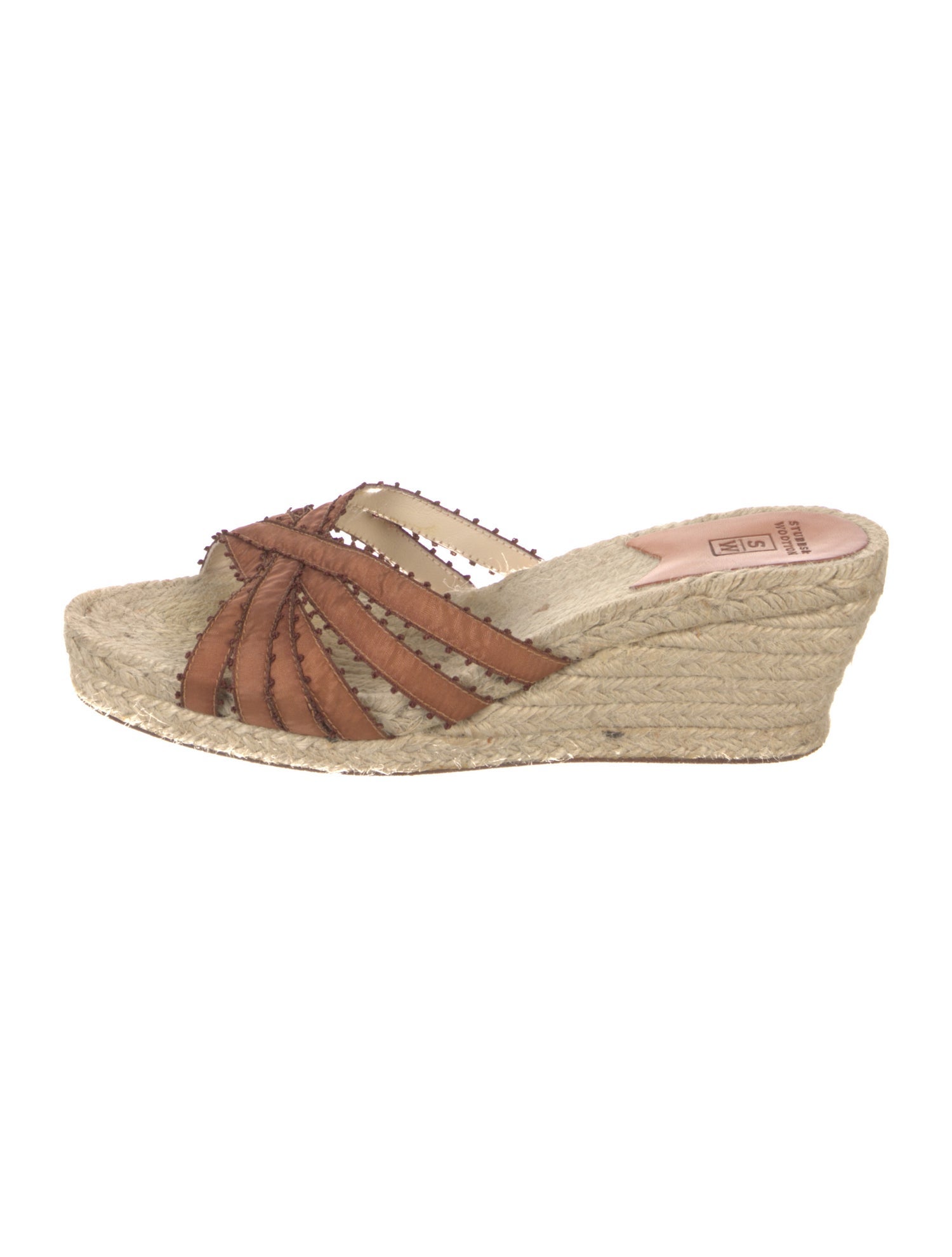 Stubbs & Wootton Jute Leather Trim Embellishment Espadrilles