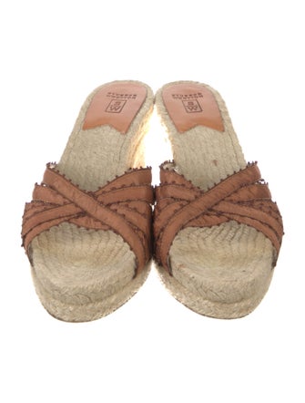Stubbs & Wootton Jute Leather Trim Embellishment Espadrilles