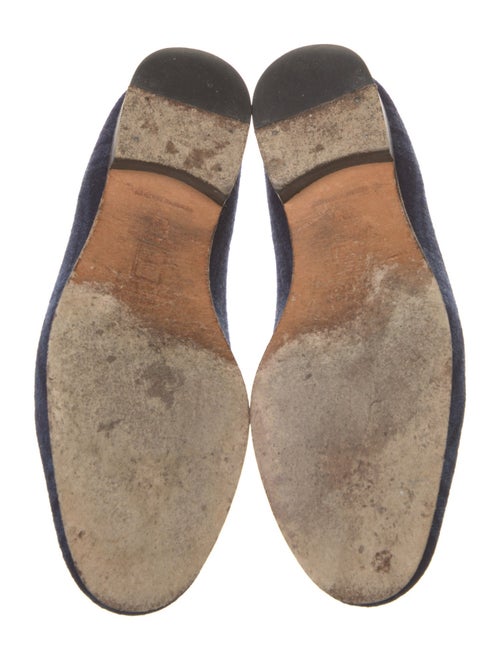 Stubbs & Wootton Plaid Print Embroidered Accent Loafers