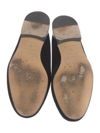 Stubbs & Wootton Velvet Graphic Print Mules