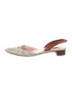 Stubbs & Wootton Canvas Colorblock Pattern Slingback Flats