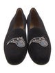 Stubbs & Wootton Velvet Embroidered Accent Loafers