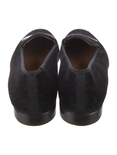 Stubbs & Wootton Velvet Embroidered Accent Loafers